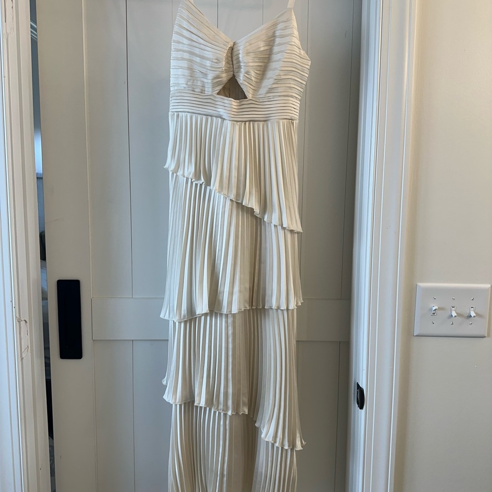 Abercrombie & Fitch Cream Asymmetrical Dress
